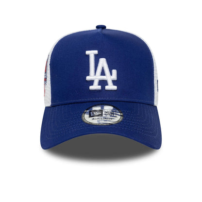 New Era 9FORTY A-Frame Trucker Cap LA Dodgers MLB Side Patch dark blue