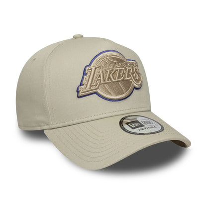 New Era 9FORTY E-Frame Cap LA Lakers Team Outline beige