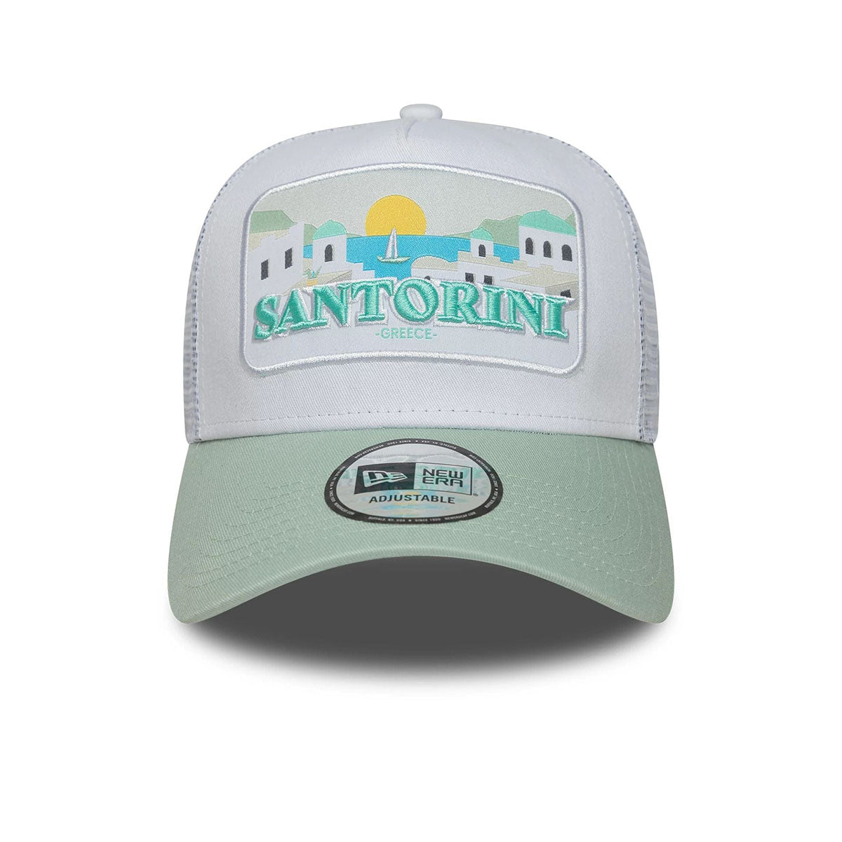 New Era 9FORTY Trucker Cap Summer Santorini green