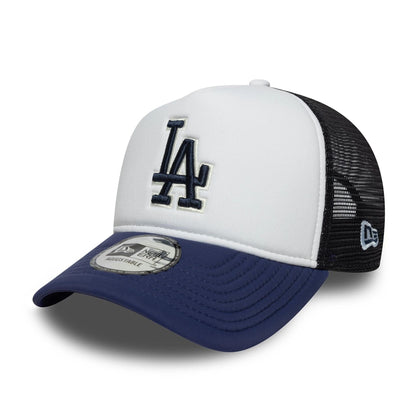 New Era 9FORTY E-Frame Trucker Cap LA Dodgers MLB World Series navy