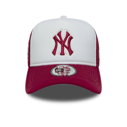 New Era 9FORTY E-Frame Trucker Cap New York Yankees MLB World Series red