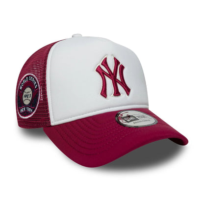 New Era 9FORTY E-Frame Trucker Cap New York Yankees MLB World Series red