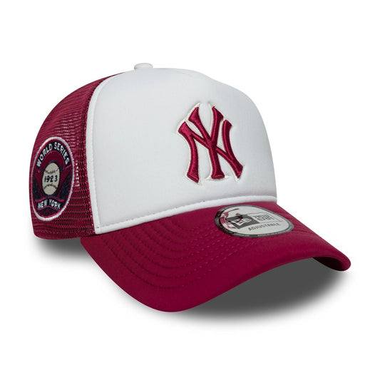 New Era 9FORTY E-Frame Trucker Cap New York Yankees MLB World Series red