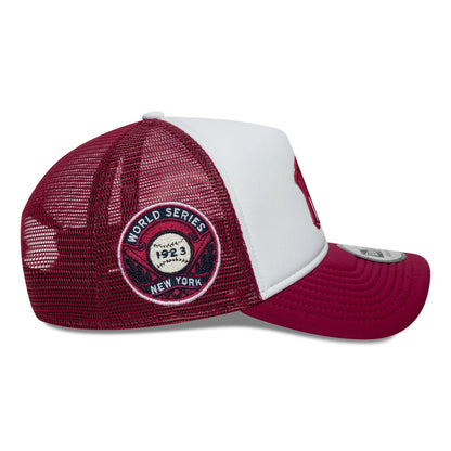 New Era 9FORTY E-Frame Trucker Cap New York Yankees MLB World Series red