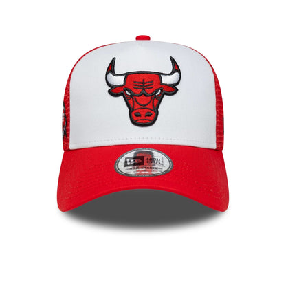 New Era 9FORTY Trucker Cap Chicago Bulls NBA Side Patch red