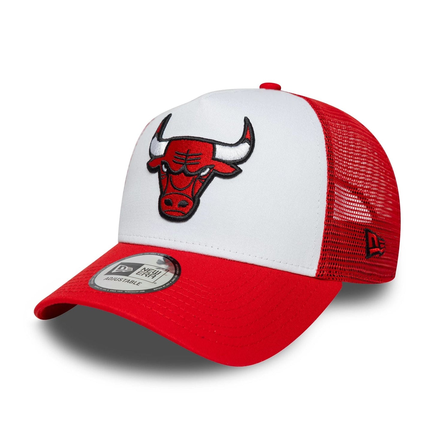 New Era 9FORTY Trucker Cap Chicago Bulls NBA Side Patch red