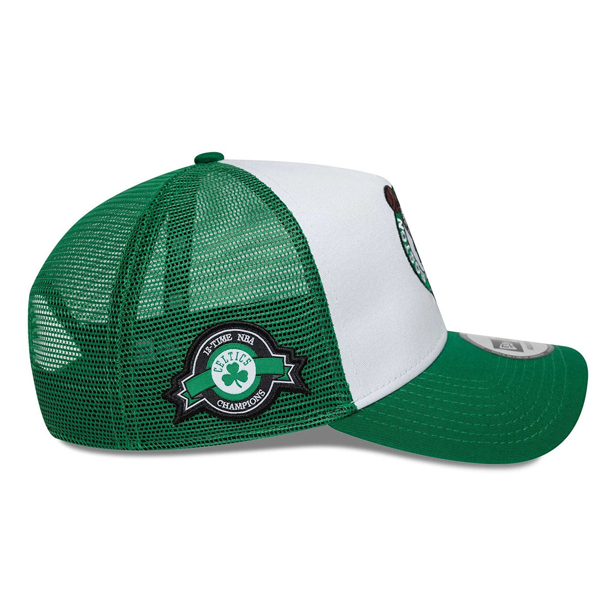 New Era 9FORTY Trucker Cap Boston Celtics NBA Side Patch green