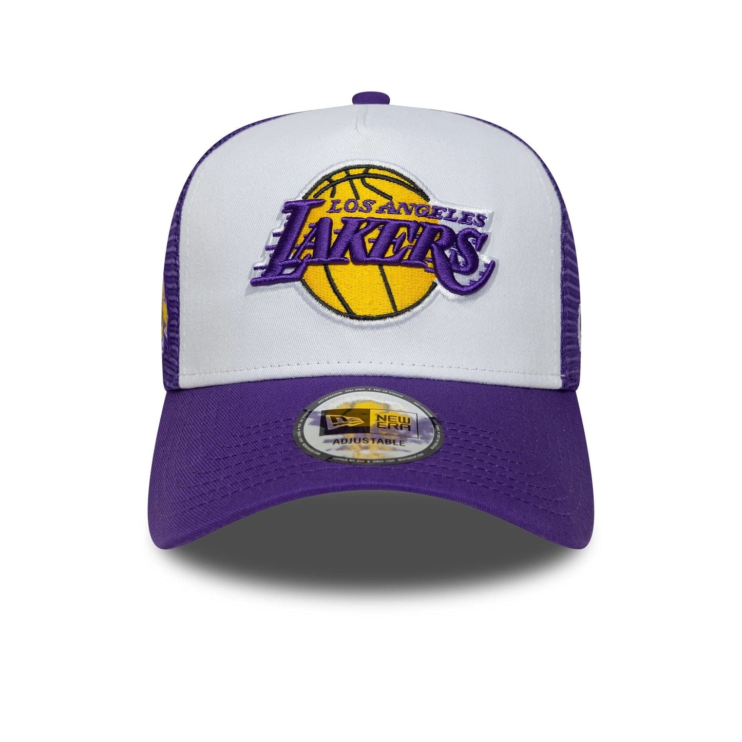 New Era 9FORTY A-Frame Trucker Cap LA Lakers NBA Side Patch lila