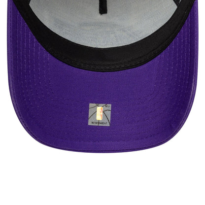 New Era 9FORTY A-Frame Trucker Cap LA Lakers NBA Side Patch lila