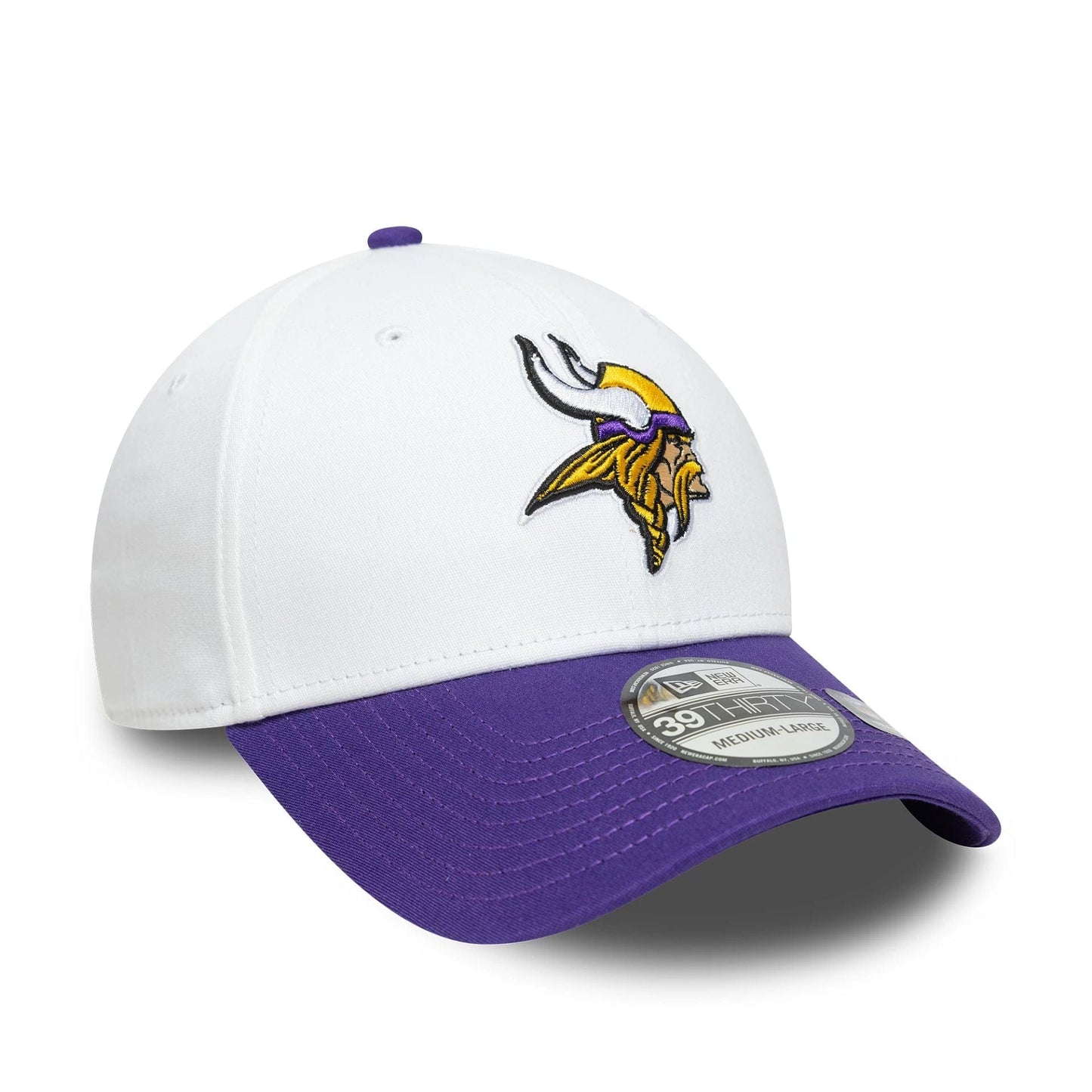 New Era 39THIRTY Cap Minnesota Vikings NFL Team Logo white