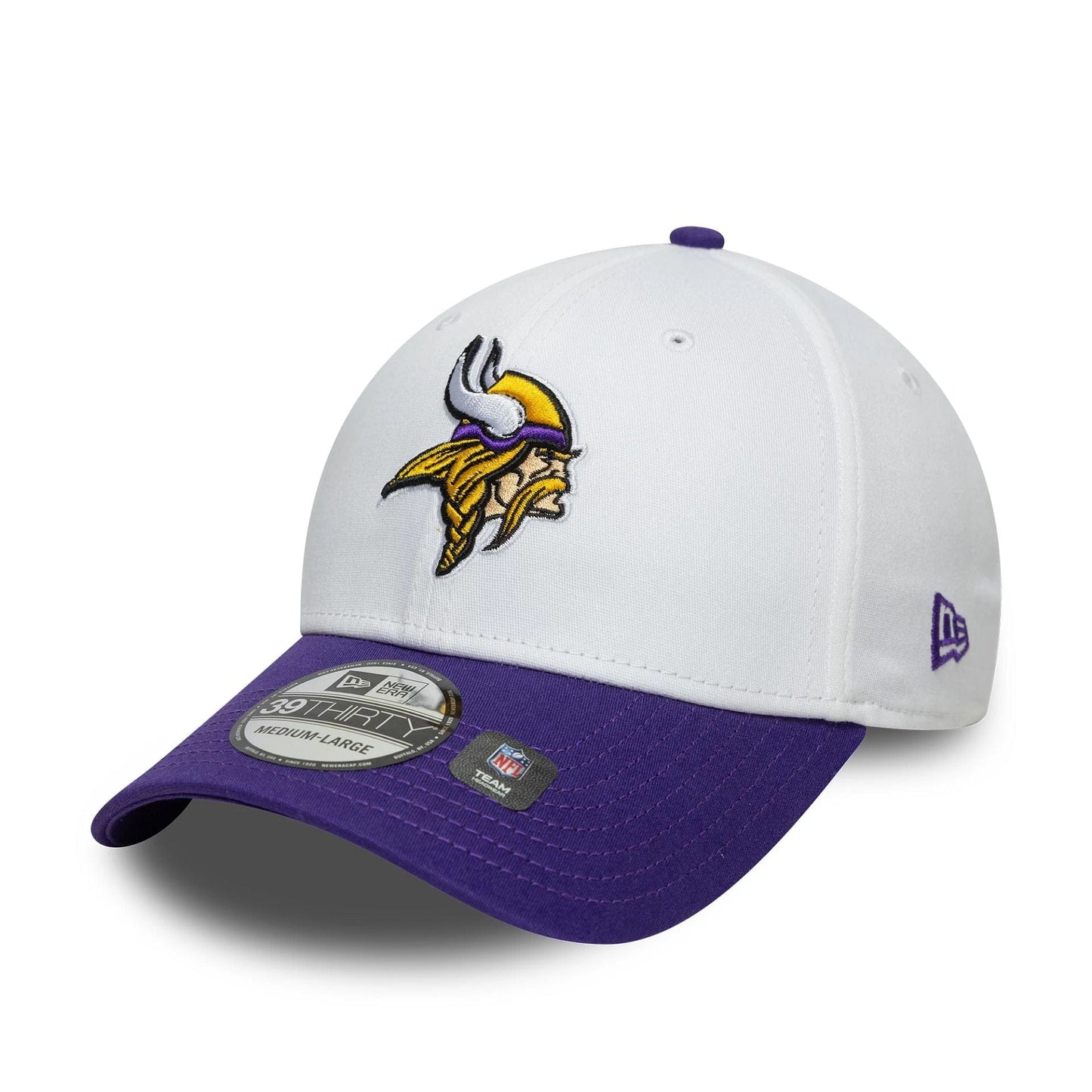 New Era 39THIRTY Cap Minnesota Vikings NFL Team Logo white