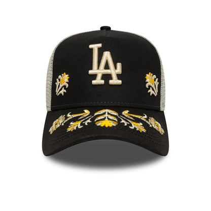 New Era A-Frame Trucker Cap LA Dodgers MLB Floral Icon black