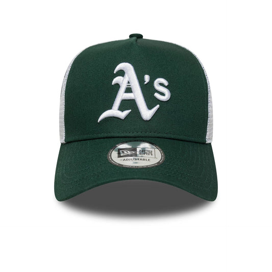 New Era 9FORTY A-Frame Trucker Cap Oakland Athletics MLB Patch green