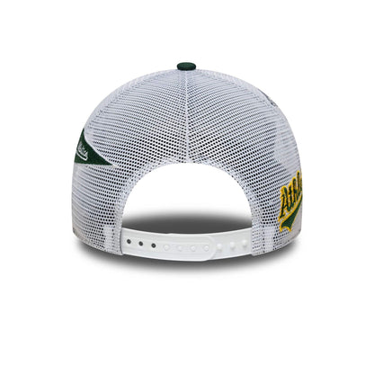 New Era 9FORTY A-Frame Trucker Cap Oakland Athletics MLB Patch green