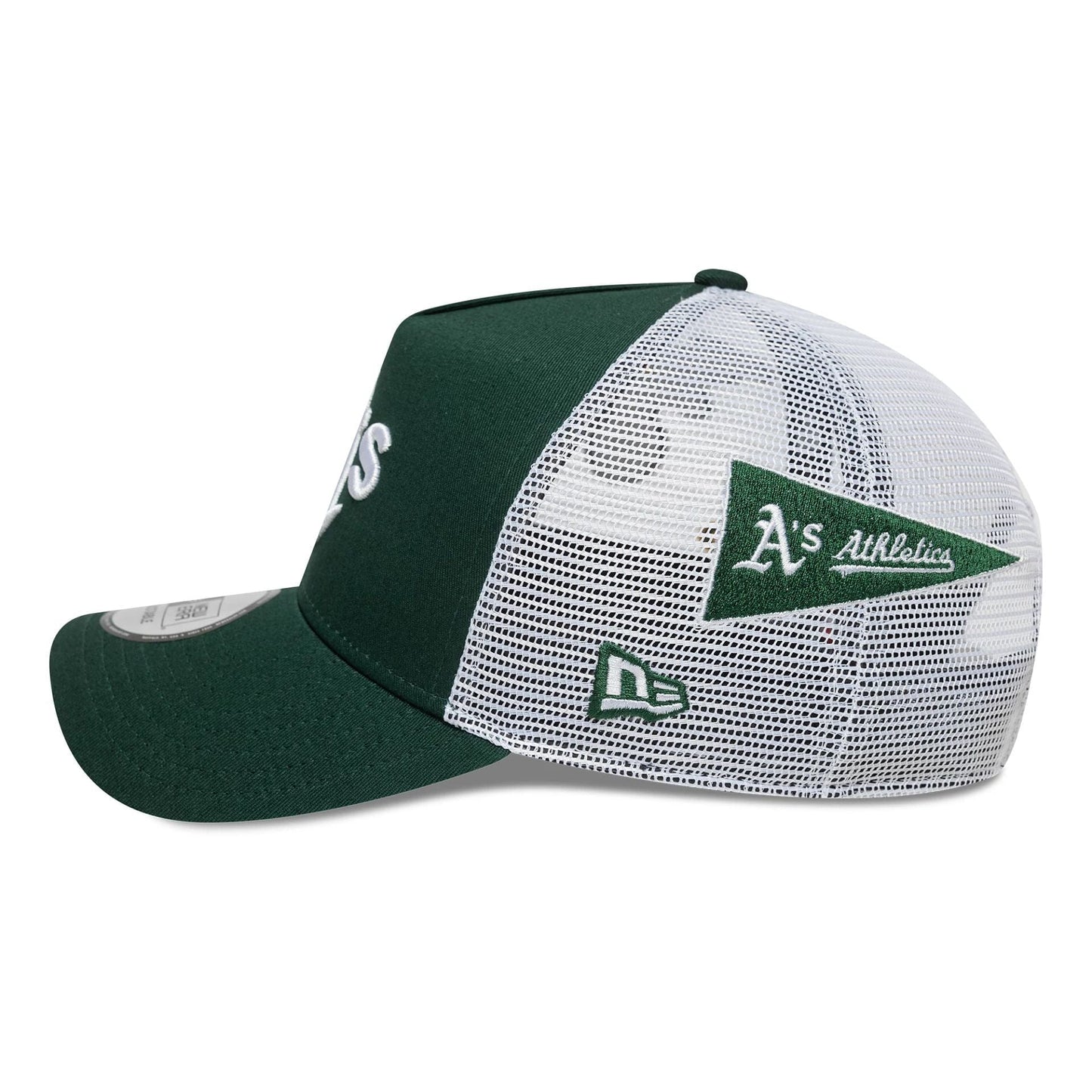 New Era 9FORTY A-Frame Trucker Cap Oakland Athletics MLB Patch green