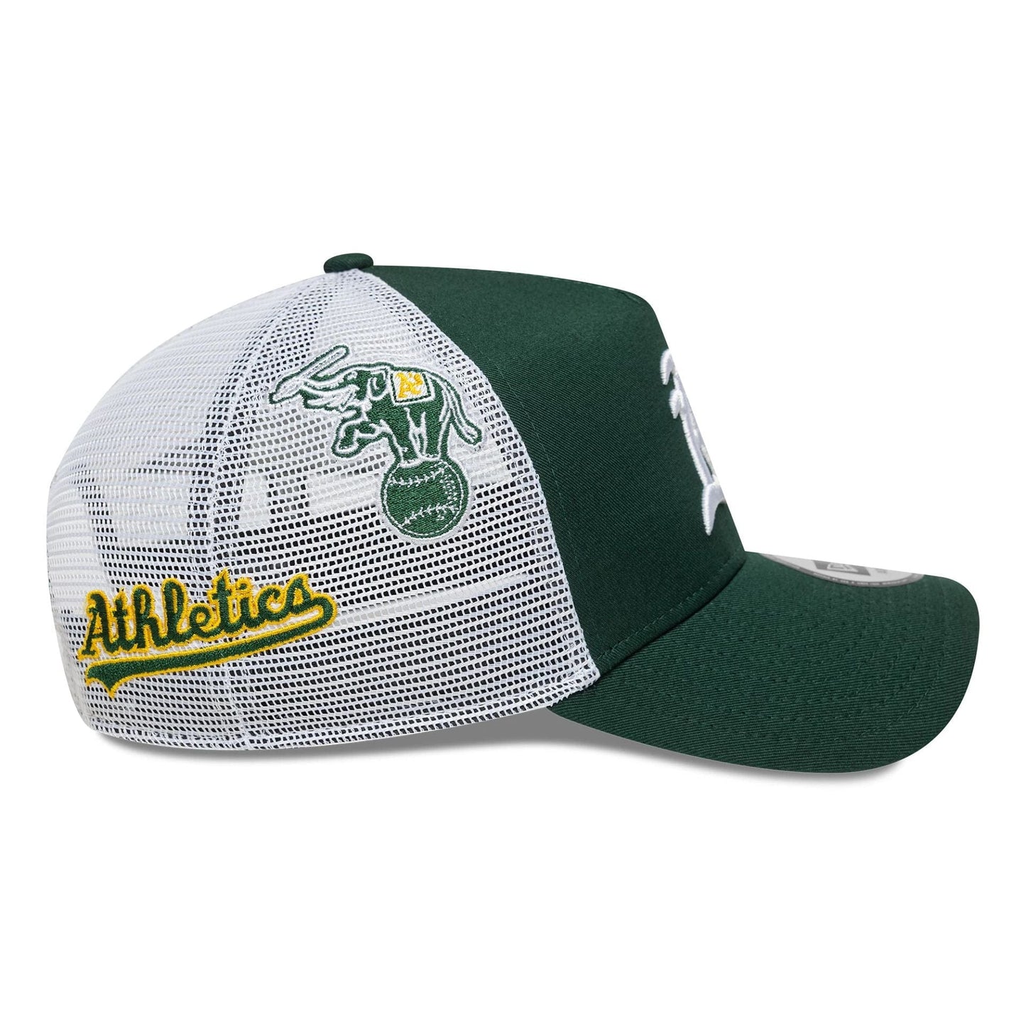 New Era 9FORTY A-Frame Trucker Cap Oakland Athletics MLB Patch green