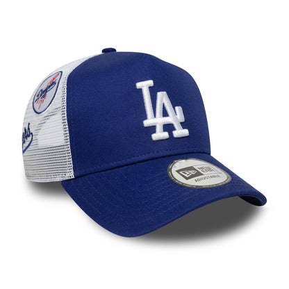 New Era 9FORTY A-Frame Trucker Cap LA Dodgers MLB Patch blue