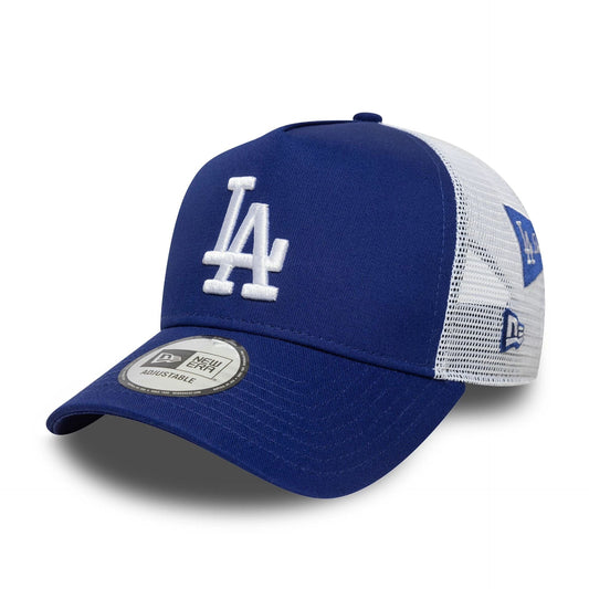 New Era 9FORTY A-Frame Trucker Cap LA Dodgers MLB Patch blue