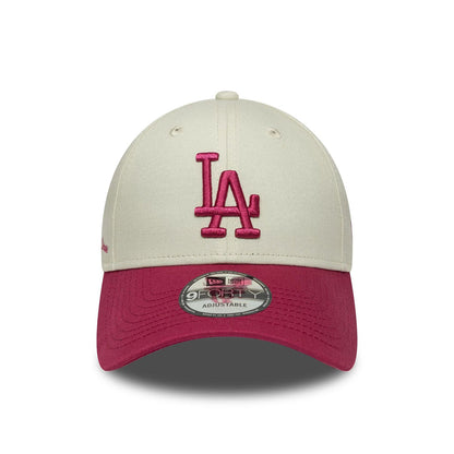 New Era 9FORTY Cap LA Dodgers MLB Sidescript beige