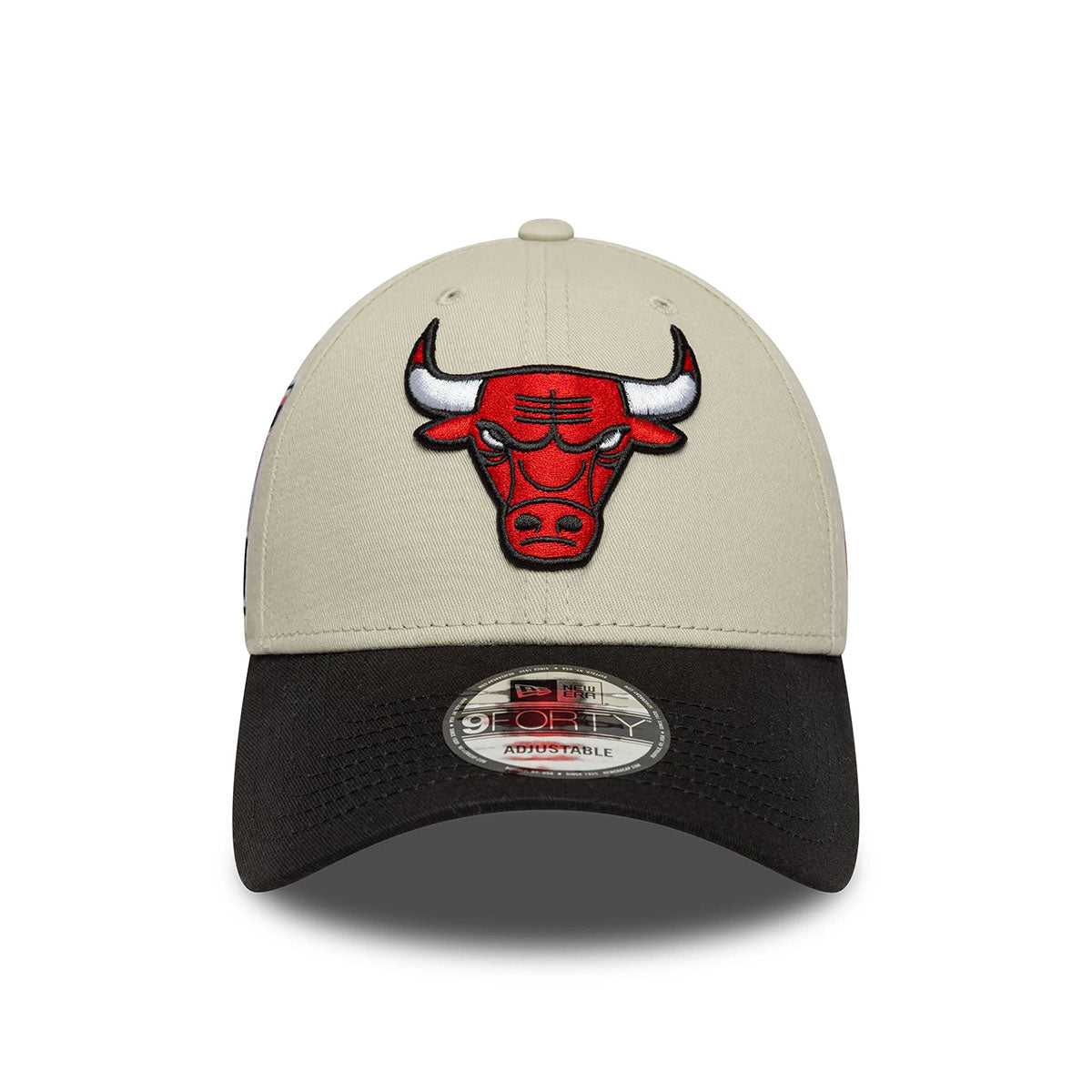 New Era 9FORTY Cap Chicago Bulls NBA Contrast Patch beige