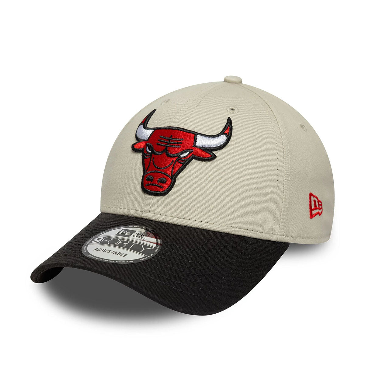 New Era 9FORTY Cap Chicago Bulls NBA Contrast Patch beige