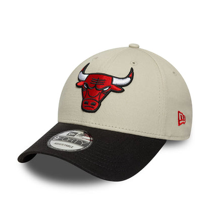 New Era 9FORTY Cap Chicago Bulls NBA Contrast Patch beige