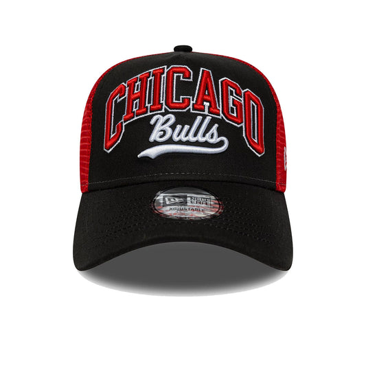 New Era 9FORTY Trucker Cap Chicago Bulls NBA Script black