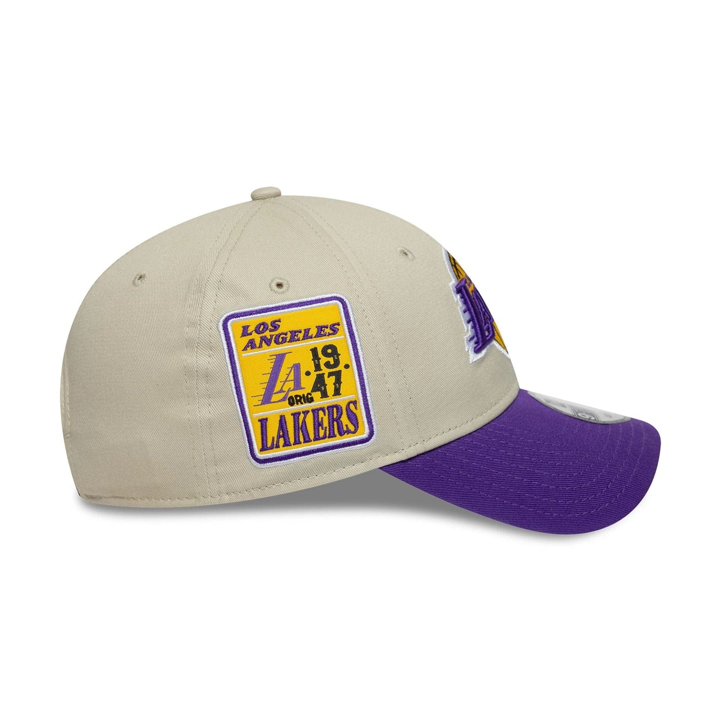 New Era 9FORTY Cap Los Angeles Lakers NBA Contrast Patch beige