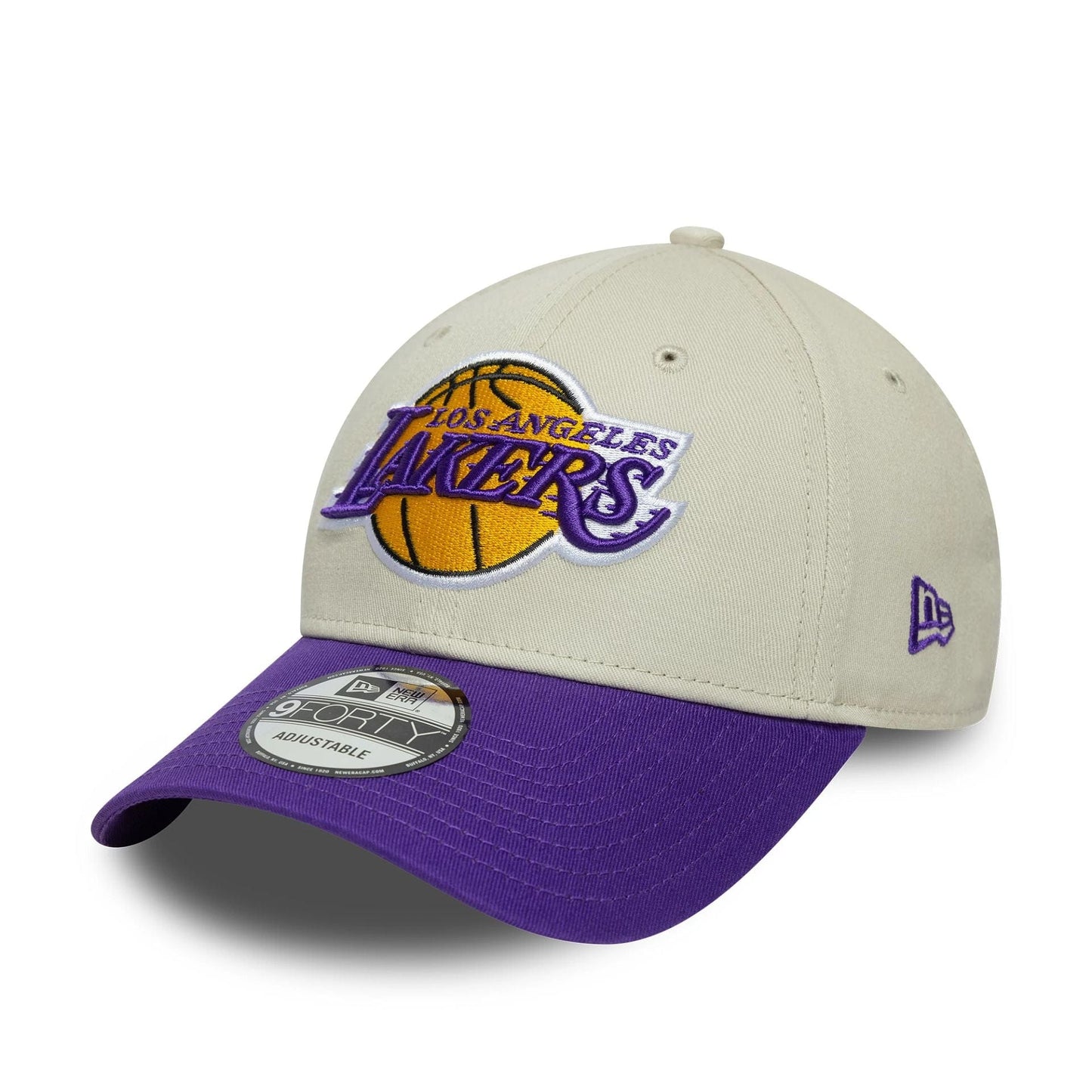 New Era 9FORTY Cap Los Angeles Lakers NBA Contrast Patch beige