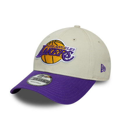 New Era 9FORTY Cap Los Angeles Lakers NBA Contrast Patch beige