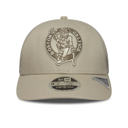 New Era 9SEVENTY Stretch Snap Cap Boston Celtics NBA Tonal beige