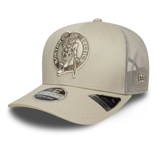 New Era 9SEVENTY Stretch Snap Cap Boston Celtics NBA Tonal beige