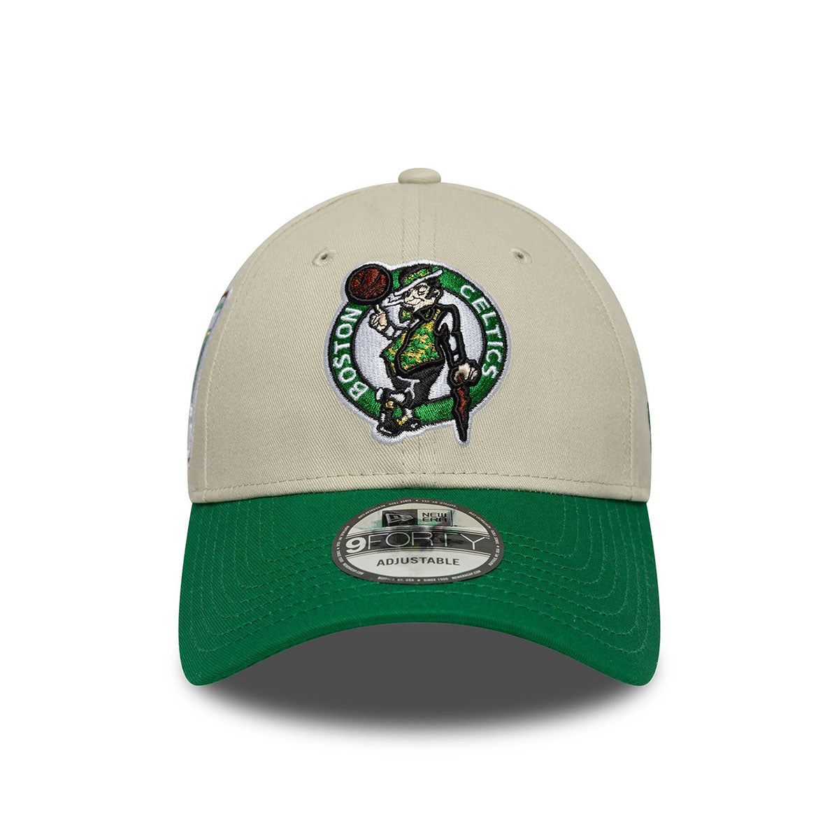 New Era 9FORTY Cap Boston Celtics NBA Contrast Patch beige