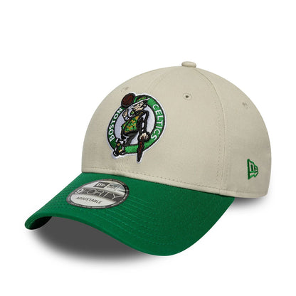 New Era 9FORTY Cap Boston Celtics NBA Contrast Patch beige
