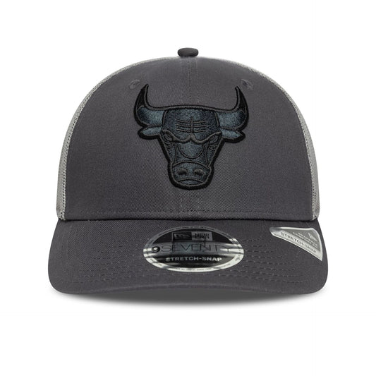 New Era 9SEVENTY Stretch Snap Cap Chicago Bulls NBA Tonal dark grey