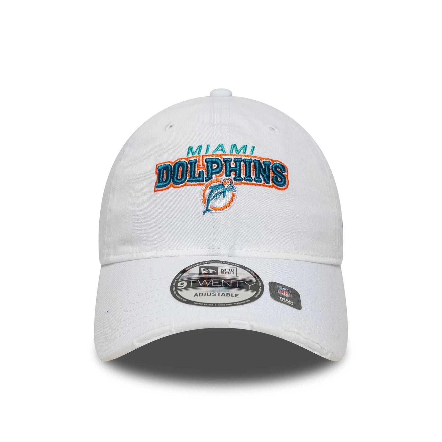 New Era 9TWENTY Cap Miami Dolphins NFL Washed Distressed white
