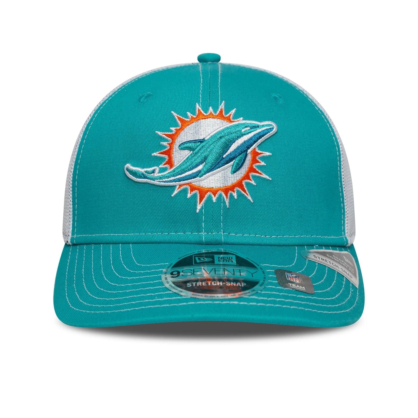 New Era 9SEVENTY Stretch Snap Cap Miami Dolphins NFL turquoise