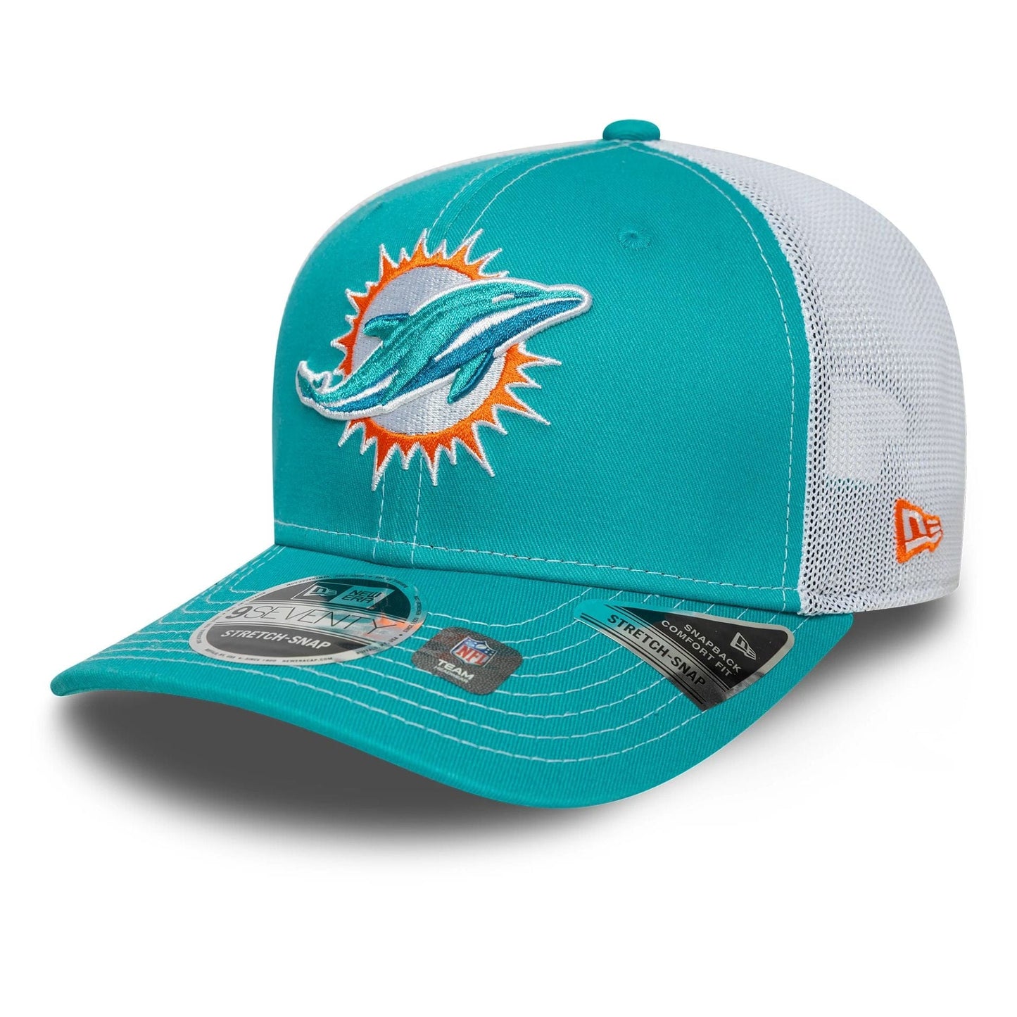 New Era 9SEVENTY Stretch Snap Cap Miami Dolphins NFL turquoise