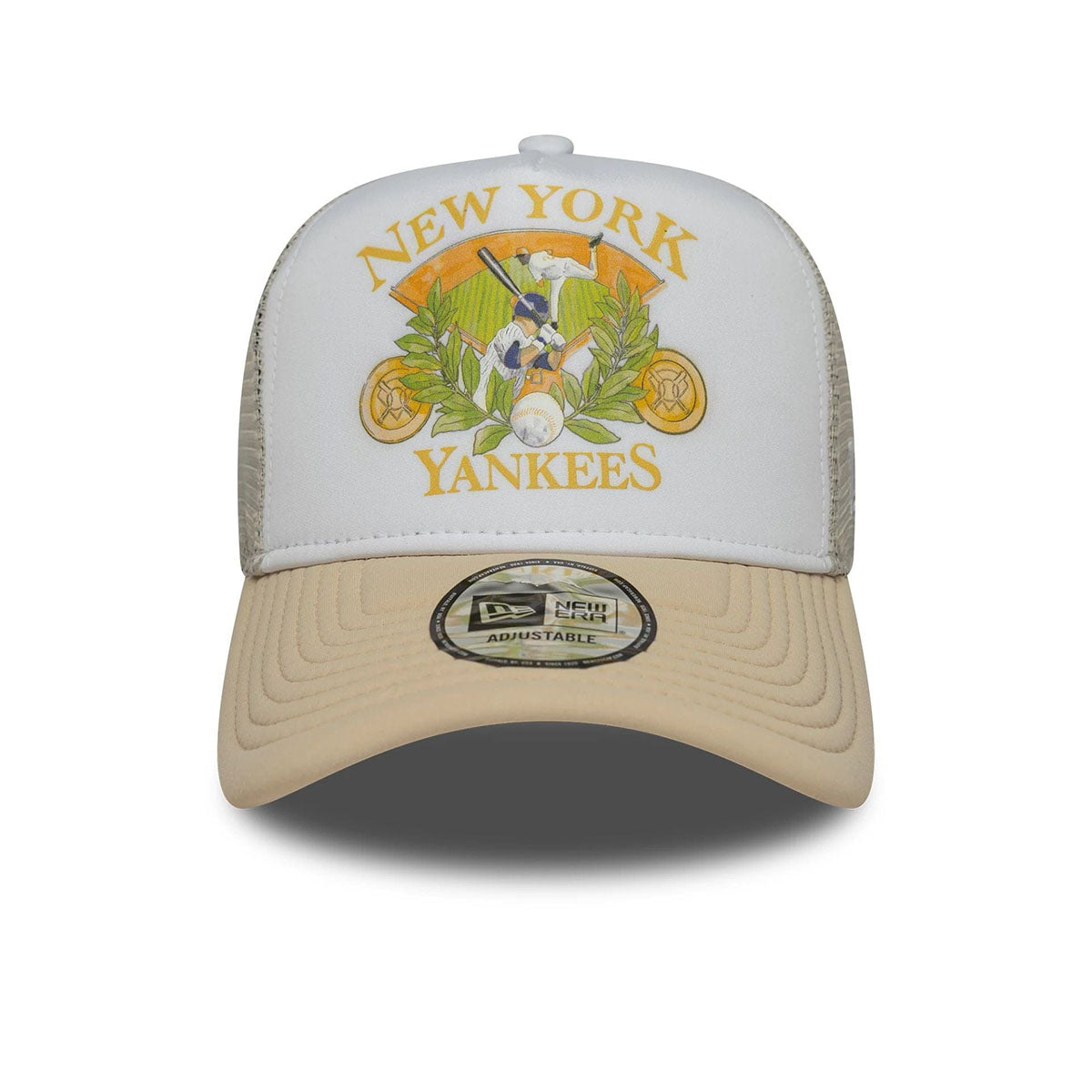 New Era 9FORTY Trucker Cap New York Yankees MLB Graphic beige