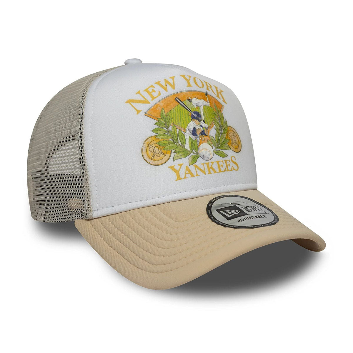 New Era 9FORTY Trucker Cap New York Yankees MLB Graphic beige