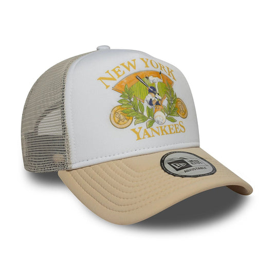 New Era 9FORTY Trucker Cap New York Yankees MLB Graphic beige