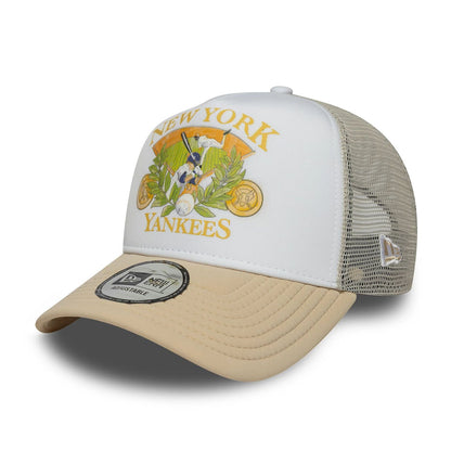 New Era 9FORTY Trucker Cap New York Yankees MLB Graphic beige
