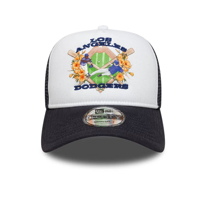 New Era 9FORTY A-Frame Trucker Cap LA Dodgers MLB Graphic navy