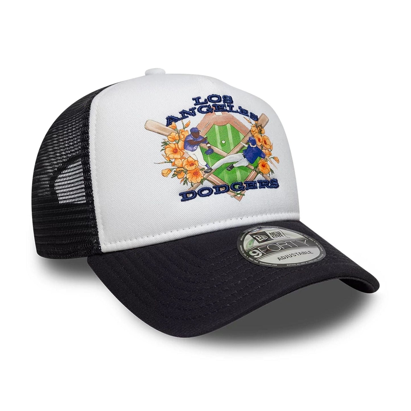 New Era 9FORTY A-Frame Trucker Cap LA Dodgers MLB Graphic navy