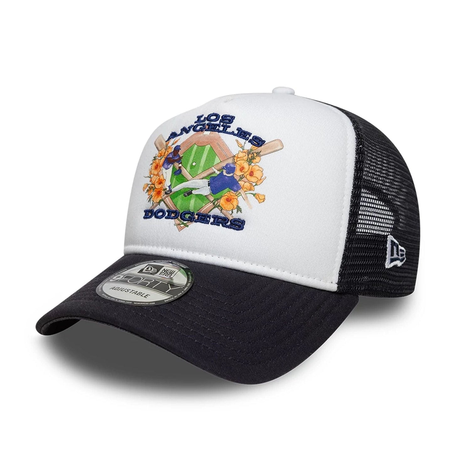 New Era 9FORTY A-Frame Trucker Cap LA Dodgers MLB Graphic navy