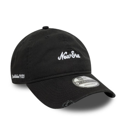 New Era 9TWENTY Cap Distressed black