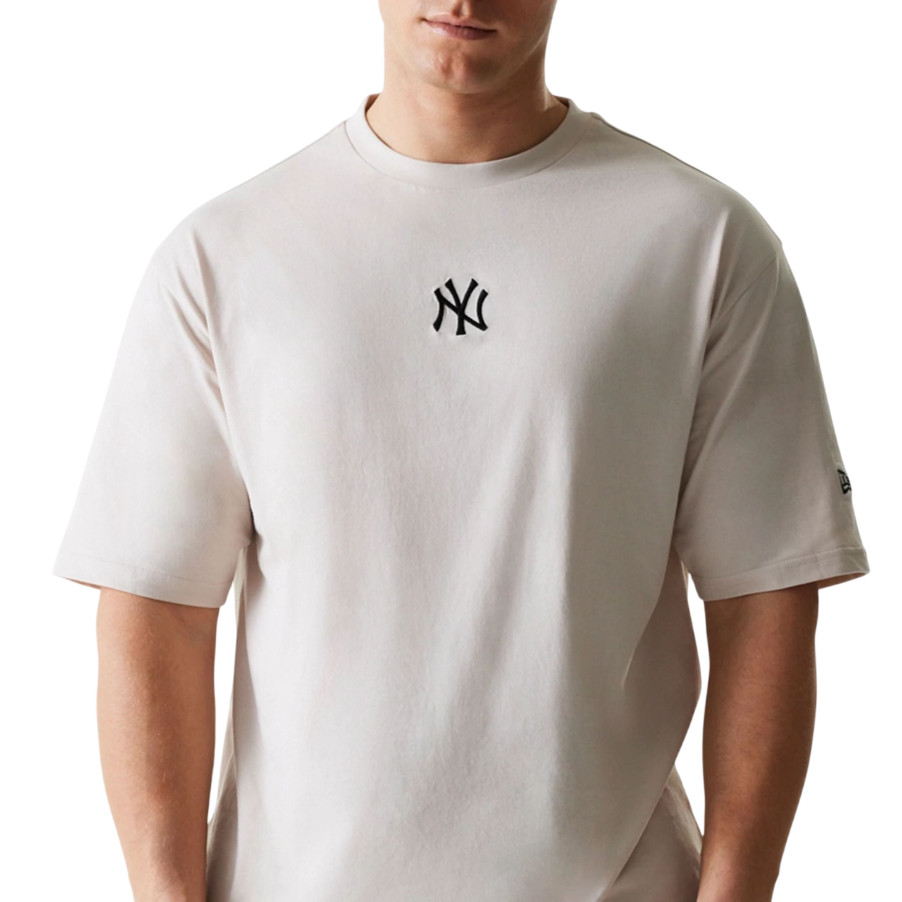 New Era Herren T-Shirt MLB League Essential Oversized New York Yankees beige