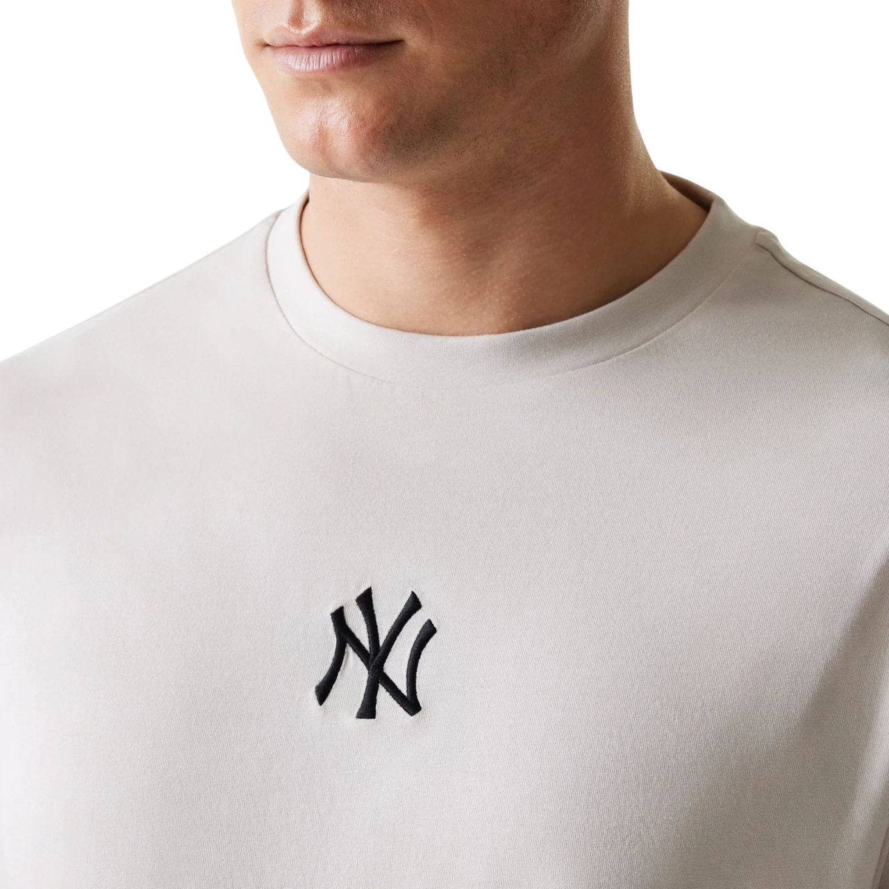 New Era Herren T-Shirt MLB League Essential Oversized New York Yankees beige