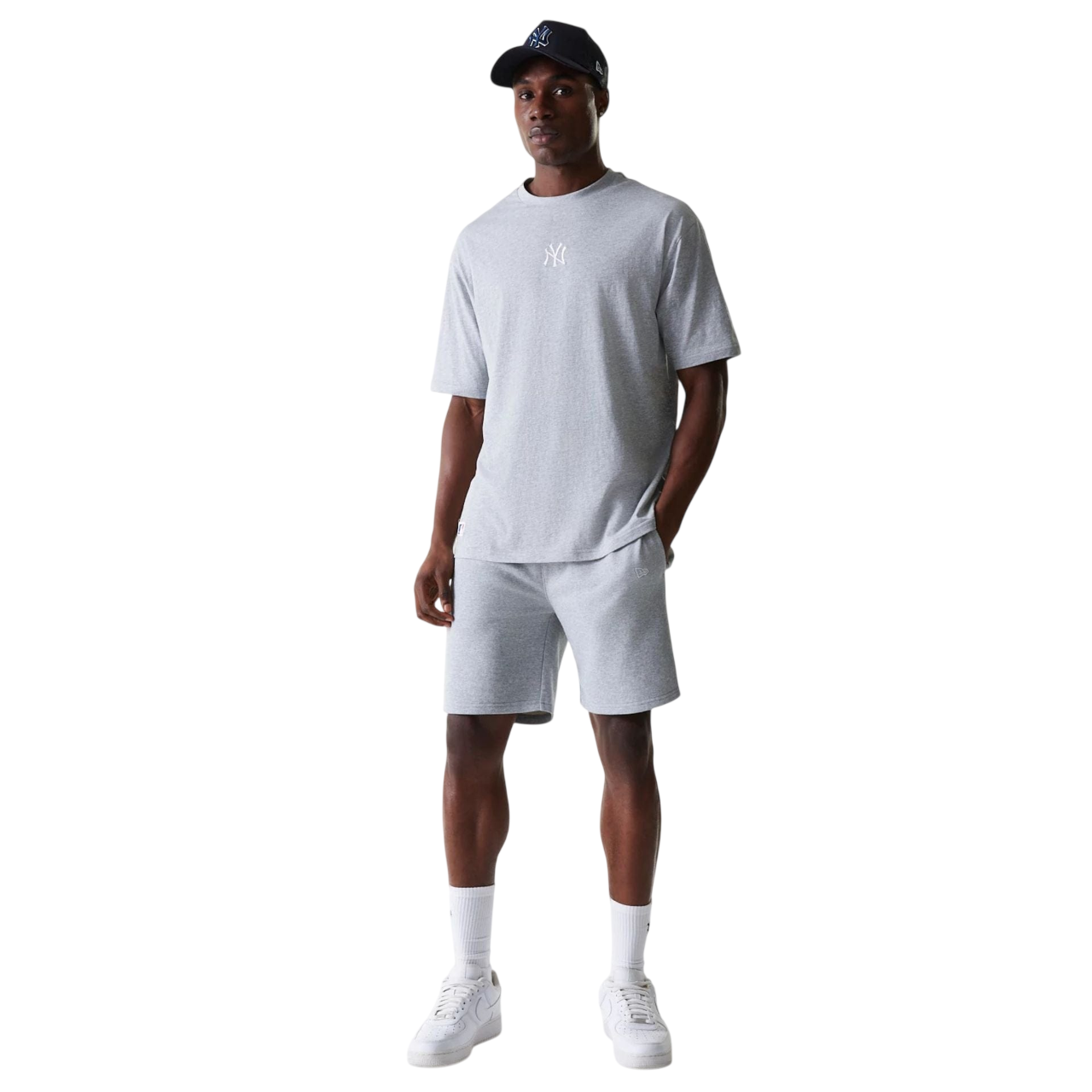 New Era Herren T-Shirt MLB League Essential Oversized New York Yankees grey