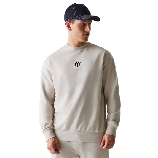 New Era Herren Sweatshirt MLB League Essential French Terry New York Yankees beige